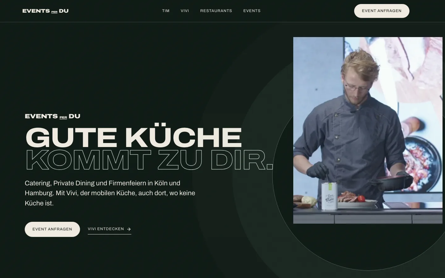 Startseite von tim-rosnau.de am Desktop