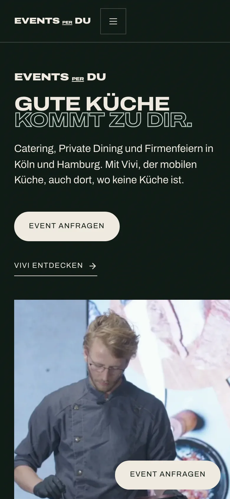 Startseite von tim-rosnau.de auf dem Handy